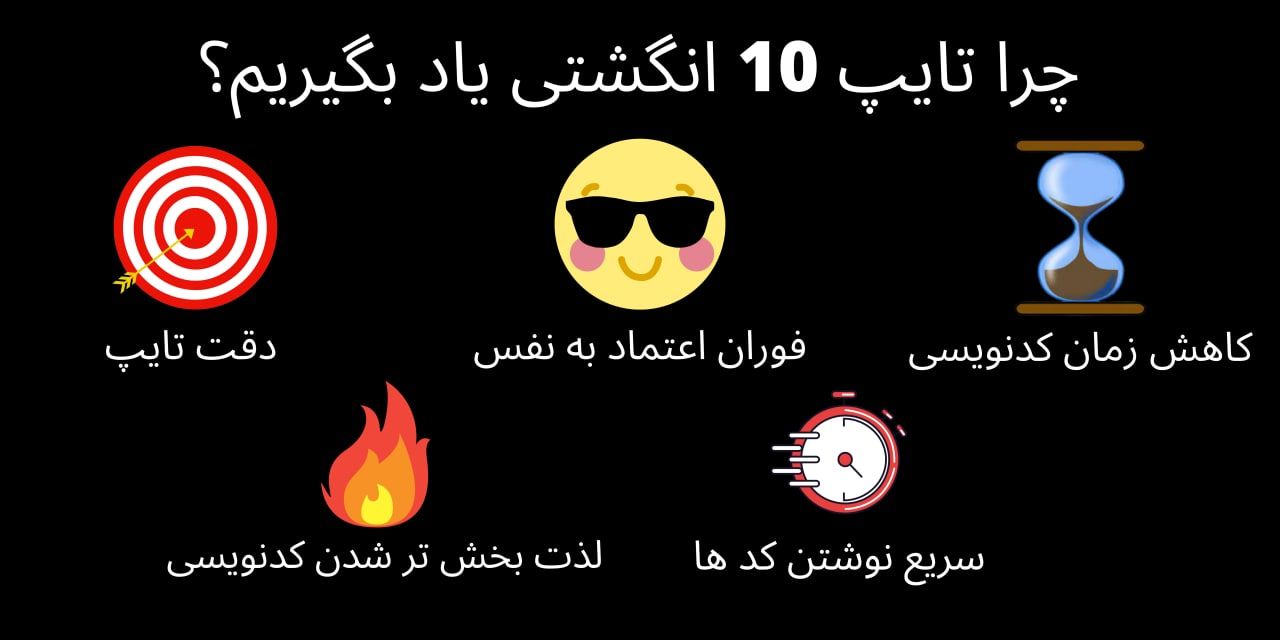 آموزش تایپ ده انگشتی